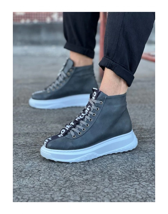 Wagoon Wg03 Gri Erkek Yarım Bilek Erkek Bot