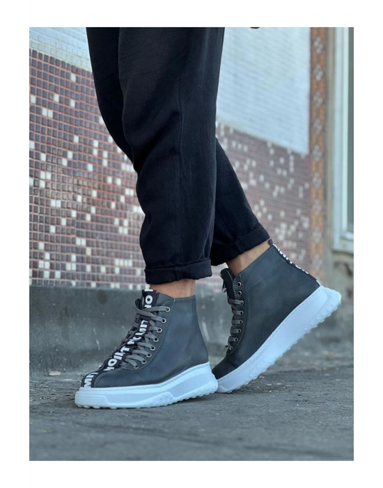 Wagoon Wg03 Gri Erkek Yarım Bilek Erkek Bot