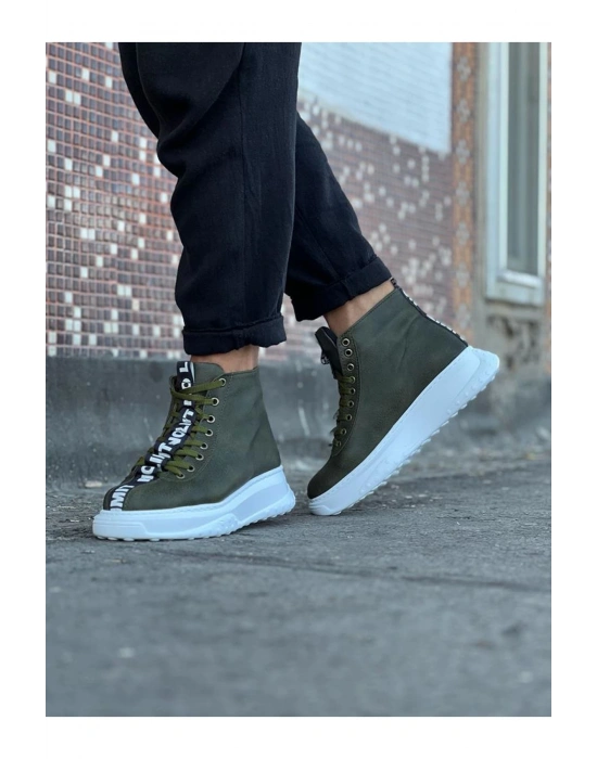 Wagoon Wg03 Haki Erkek Yarım Bilek Erkek Bot