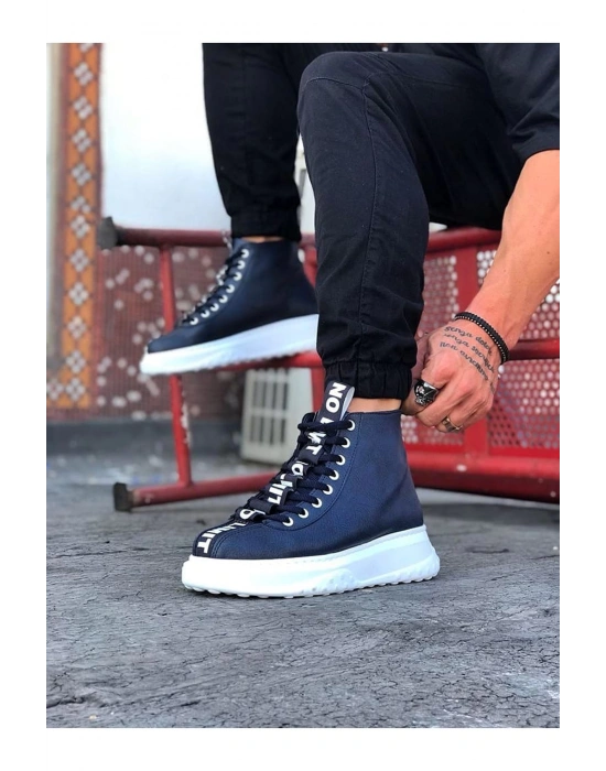 Wagoon Wg03 Lacivert Erkek Yarım Bilek Erkek Bot