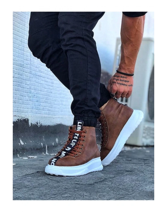 Wagoon Wg03 Taba Casual Erkek Yarım Bilek Bot Erkek Günlük Ayakkabı