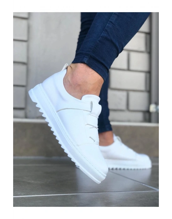 Wagoon Wg036 Beyaz Erkek Casual Ayakkabı Erkek Günlük Ayakkabı