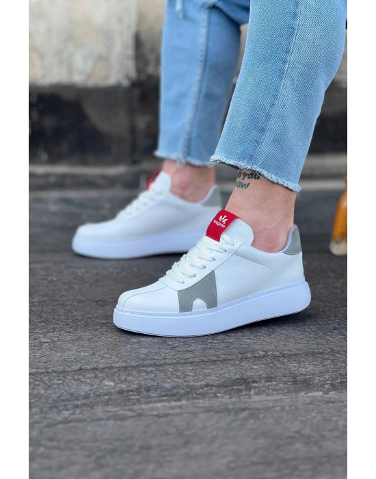 Wagoon WG040 Beyaz Gri Erkek Casual Ayakkabı