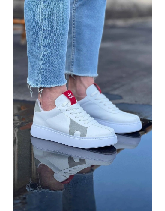 Wagoon WG040 Beyaz Gri Erkek Casual Ayakkabı