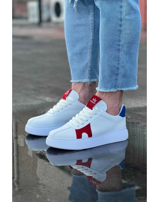 Wagoon WG040 Beyaz Kırmızı Erkek Casual Ayakkabı
