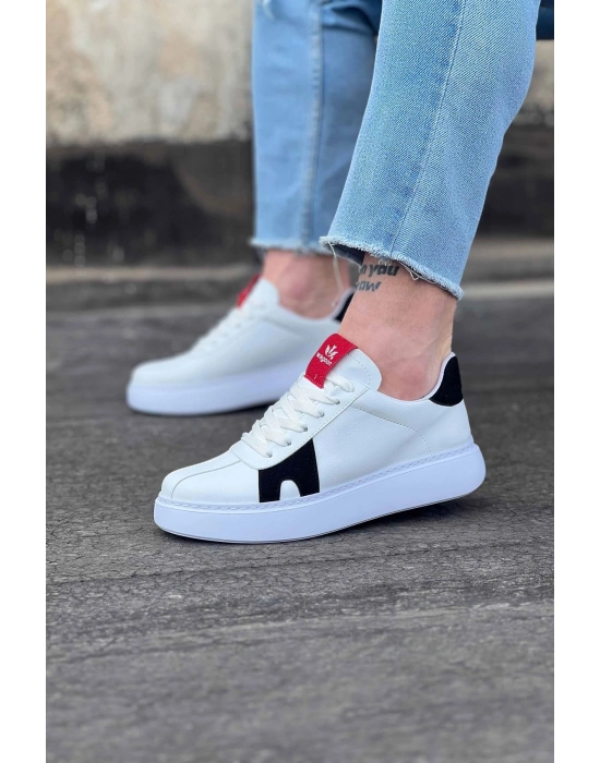 Wagoon WG040 Beyaz Siyah Erkek Casual Ayakkabı