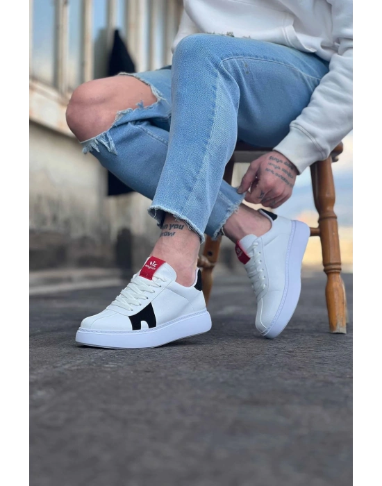 Wagoon WG040 Beyaz Siyah Erkek Casual Ayakkabı