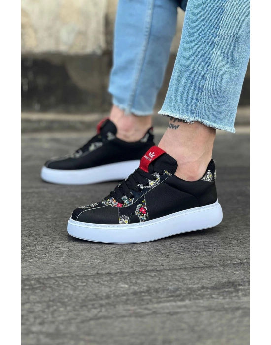 Wagoon WG040 Siyah Kurukafa Erkek Casual Ayakkabı