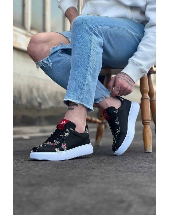 Wagoon WG040 Siyah Kurukafa Erkek Casual Ayakkabı