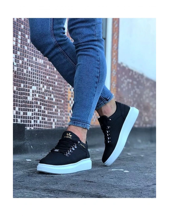 Wagoon Wg047 Siyah Erkek Casual Ayakkabı Erkek Günlük Ayakkabı