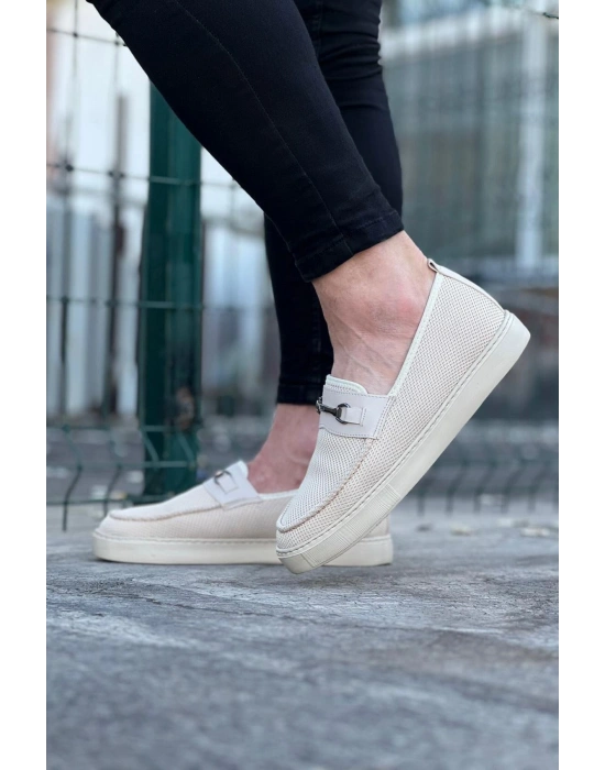 Wagoon WG060 Bej Triko Babet Erkek Casual Ayakkabı