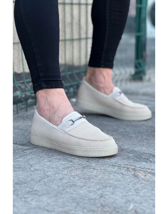 Wagoon WG060 Bej Triko Babet Erkek Casual Ayakkabı