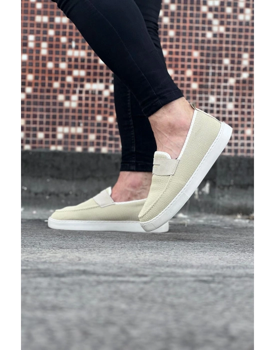 Wagoon WG061 Bej Triko Babet Erkek Casual Ayakkabı