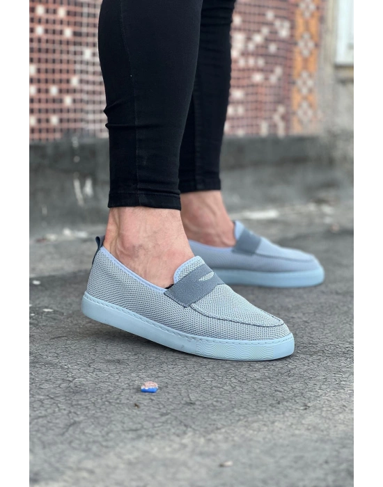 Wagoon WG061 Gri Triko Babet Erkek Casual Ayakkabı
