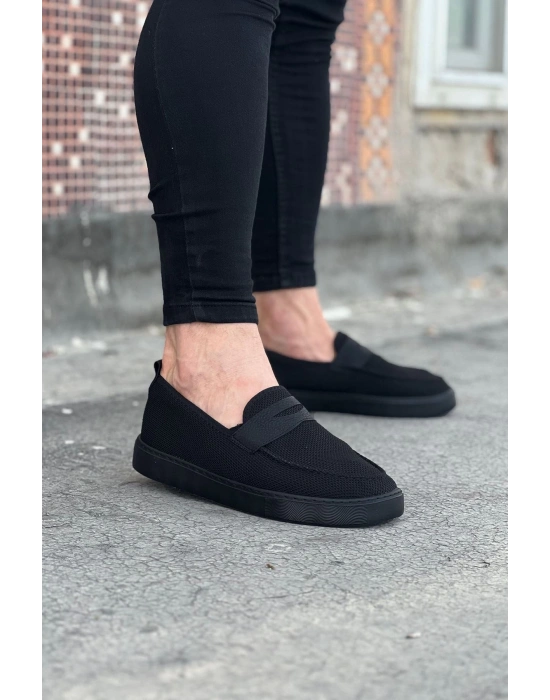 Wagoon Wg061 Kömür Triko Babet Erkek Casual Ayakkabı Erkek Günlük Ayakkabı