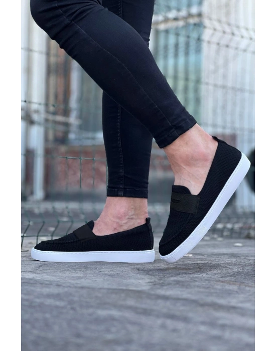 Wagoon WG061 Siyah Triko Babet Erkek Casual Ayakkabı
