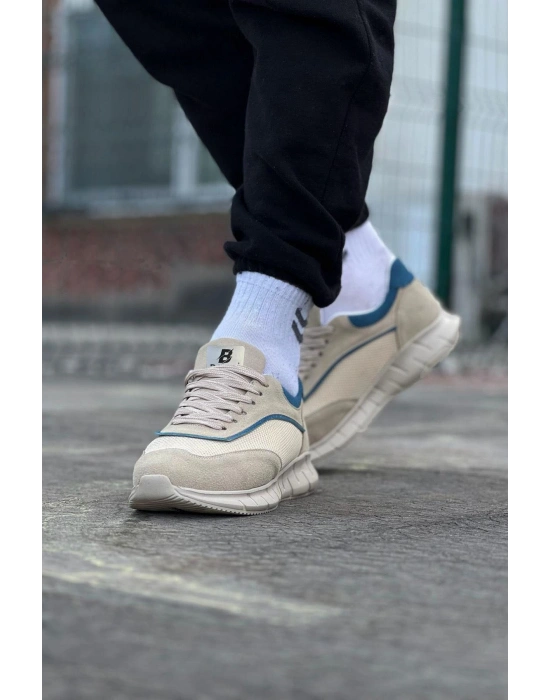 Wagoon WG062 Bej Triko Erkek Spor Ayakkabı