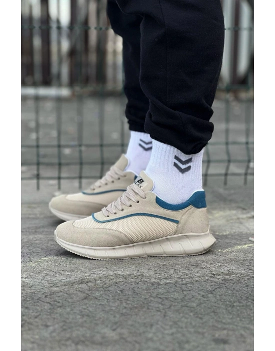 Wagoon WG062 Bej Triko Erkek Spor Ayakkabı