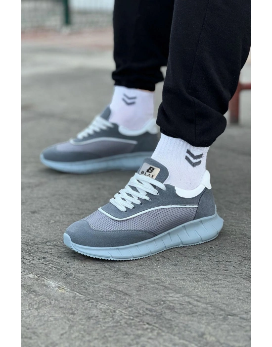 Wagoon WG062 Gri Triko Erkek Spor Ayakkabı