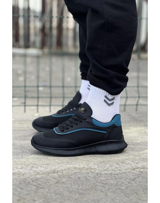 Wagoon WG062 Kömür Mavi Triko Erkek Spor Ayakkabı