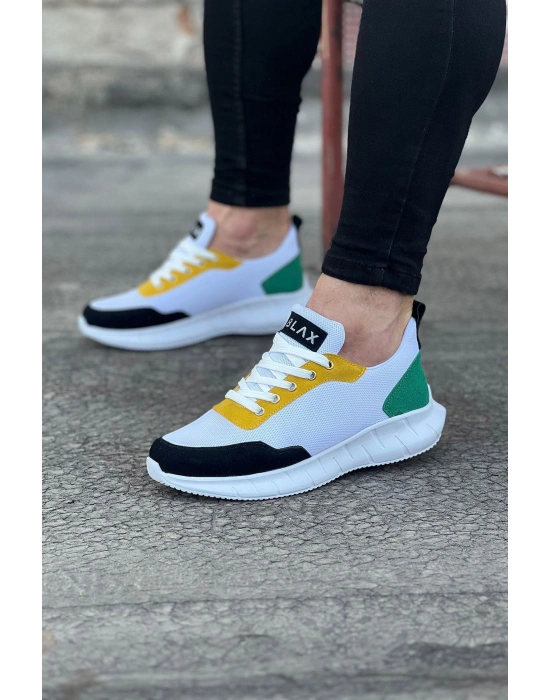 Wagoon WG063 Beyaz Füme Triko Erkek Spor Ayakkabı