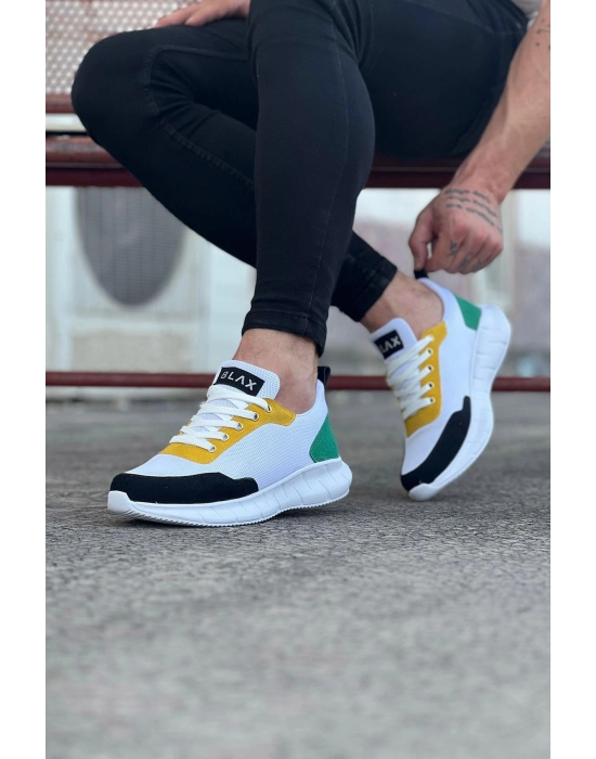 Wagoon WG063 Beyaz Füme Triko Erkek Spor Ayakkabı