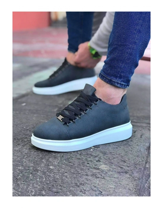 Wagoon WG08 Gri Düz Erkek Casual Ayakkabı