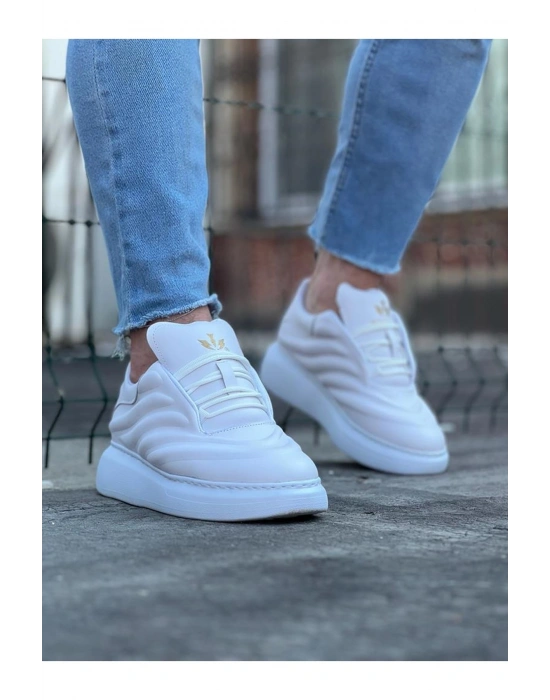 Wagoon WG094 Beyaz Cilt Erkek Casual Ayakkabı