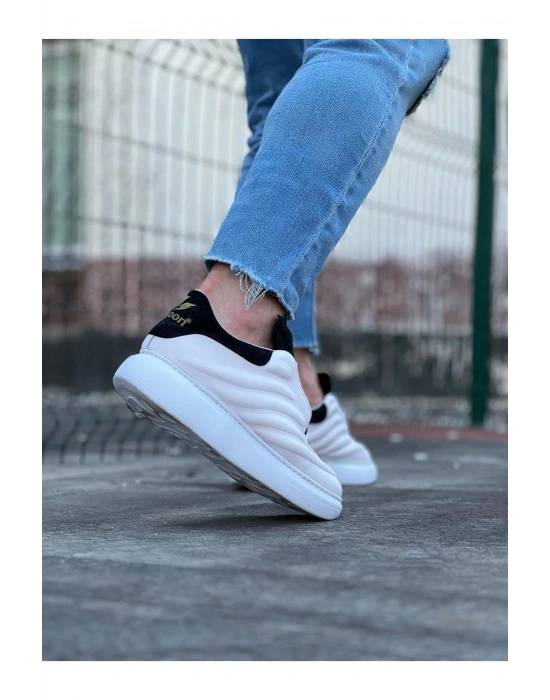 Wagoon WG094 Beyaz Siyah Erkek Casual Ayakkabı