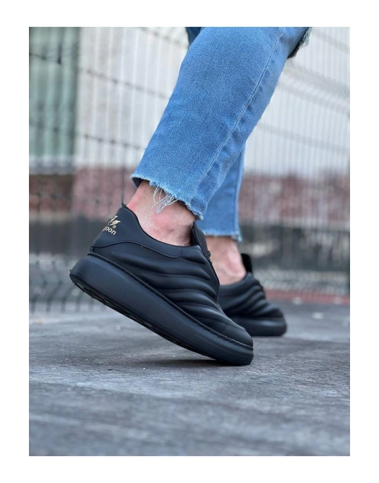 Wagoon Wg094 Kömür Cilt Erkek Casual Ayakkabı Erkek Günlük Ayakkabı