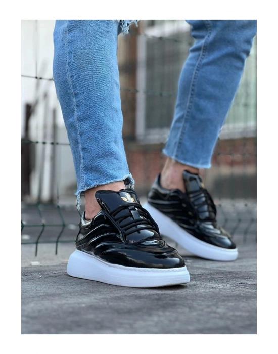 Wagoon WG094 Siyah Rugan Erkek Casual Ayakkabı