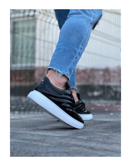 Wagoon WG094 Siyah Rugan Erkek Casual Ayakkabı