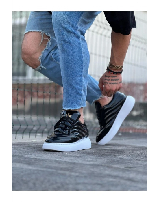 Wagoon WG094 Siyah Rugan Erkek Casual Ayakkabı