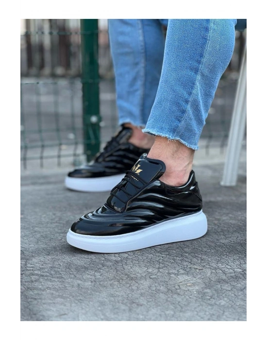 Wagoon WG094 Siyah Rugan Erkek Casual Ayakkabı