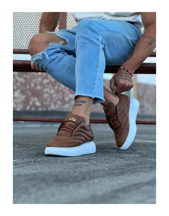 Wagoon WG094 Taba Cilt Erkek Casual Ayakkabı