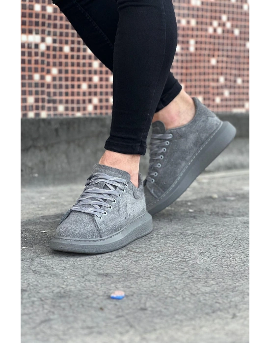 Wagoon WG096 Gri Süet Günlük Erkek Casual Ayakkabı