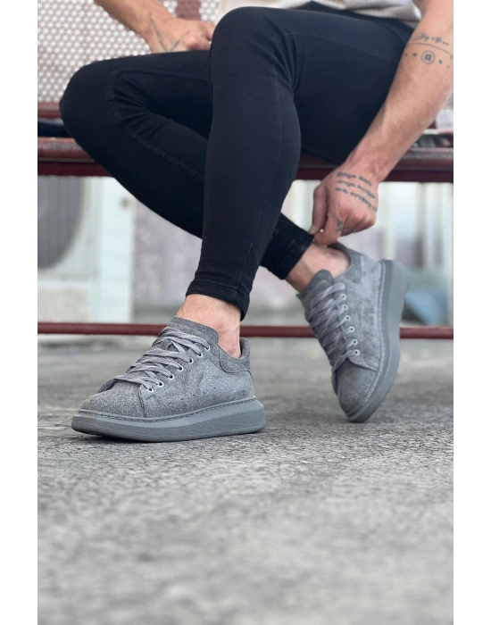 Wagoon Wg096 Gri Süet Günlük Erkek Casual Ayakkabı Erkek Günlük Ayakkabı