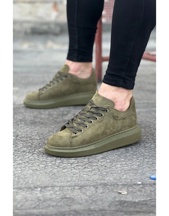 Wagoon Wg096 Haki Süet Günlük Erkek Casual Ayakkabı Erkek Günlük Ayakkabı