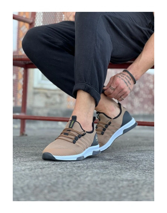 Wagoon WG103 Taba Triko Erkek Spor Ayakkabı