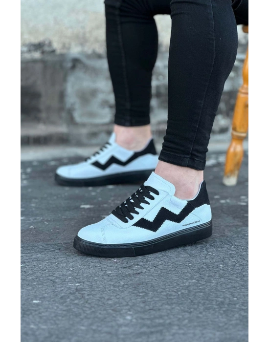 Wagoon WG160 Beyaz Siyah Erkek Casual Ayakkabı