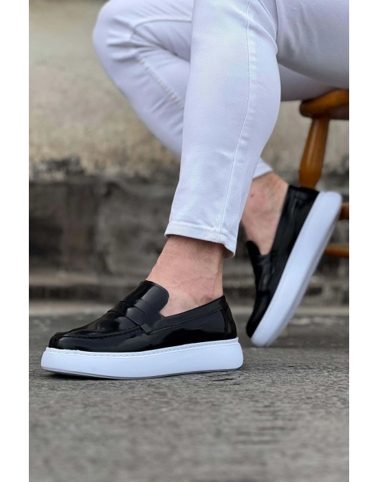 Wagoon WG161 Siyah Rugan Erkek Casual Ayakkabı