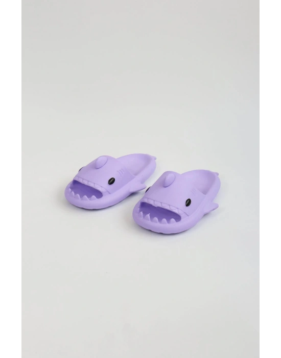 Wagoon Wg500 Köpekbalığı Mor Unisex Tam Ortopedik Shark Slides Erkek Terlik