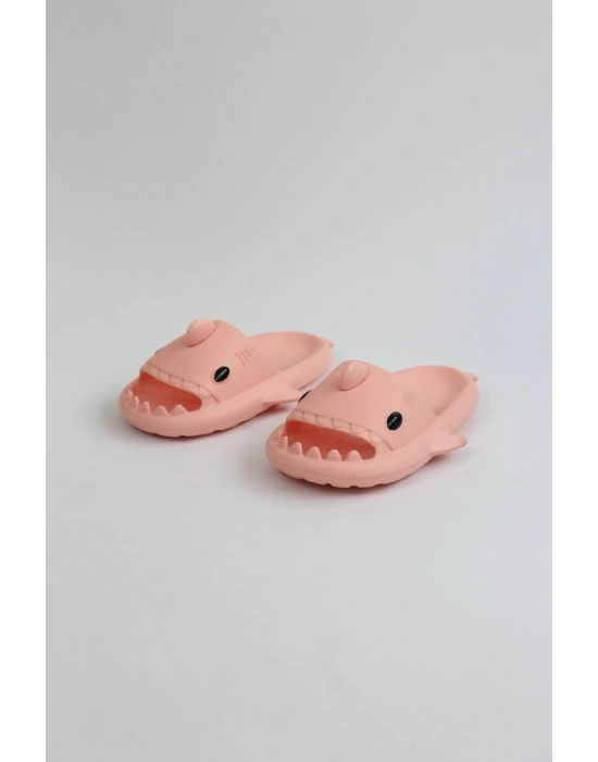 Wagoon Wg500 Köpekbalığı Pembe Unisex Tam Ortopedik Shark Slides Erkek Terlik