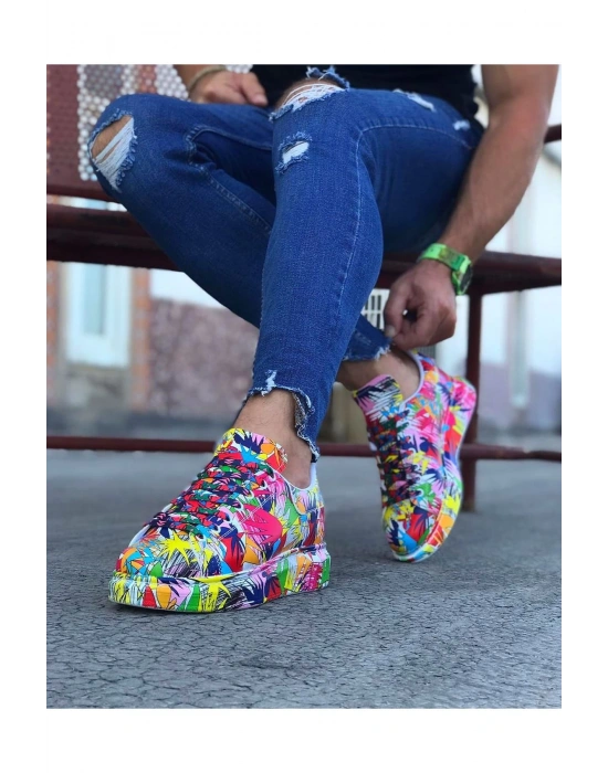 Wagoon Wg501 Çok Boyalı Erkek Casual Ayakkabı Erkek Günlük Ayakkabı