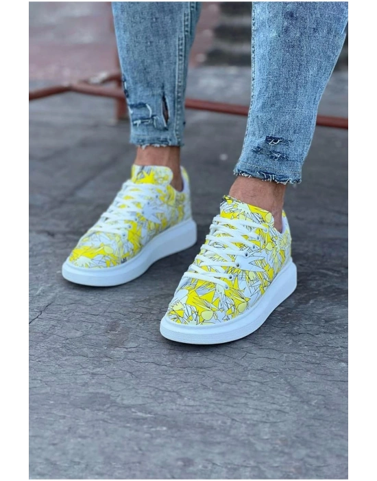 Wagoon WG501 Sarı Cok Boyalı Erkek Casual Ayakkabı