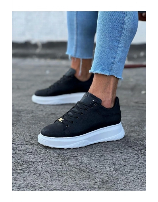 Wagoon WG501 Siyah Erkek Yüksek Taban Ayakkabı