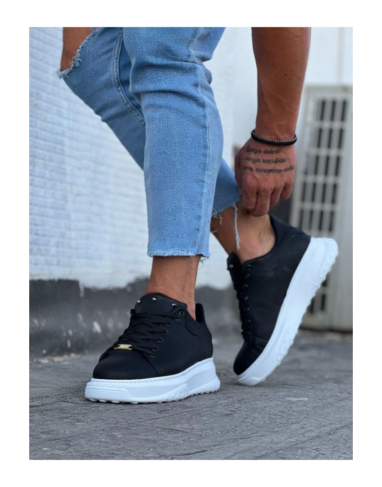 Wagoon WG501 Siyah Erkek Yüksek Taban Ayakkabı