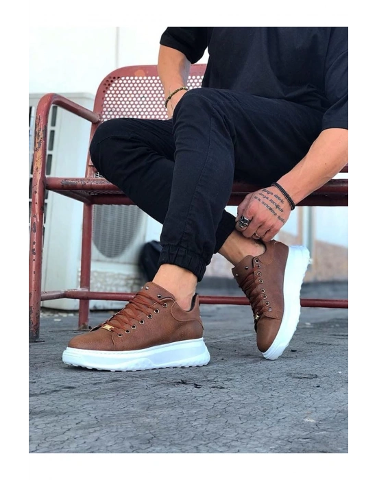 Wagoon Wg501 Taba Erkek Yüksek Taban Ayakkabı Erkek Günlük Ayakkabı