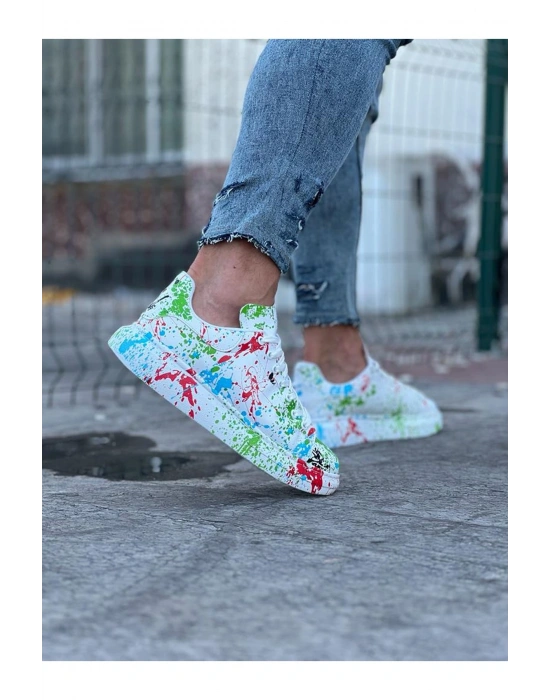 Wagoon WG501 Yeşil Boyalı Erkek Casual Ayakkabı