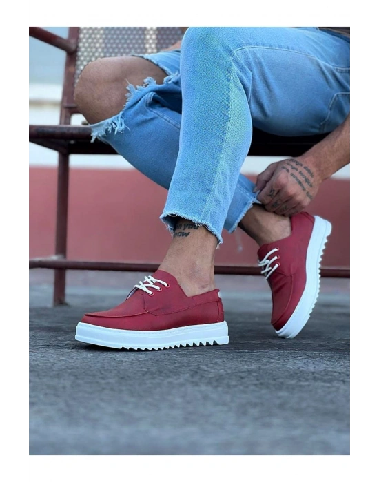 Wagoon WG506 Kırmızı Erkek Saraclı Casual Ayakkabı